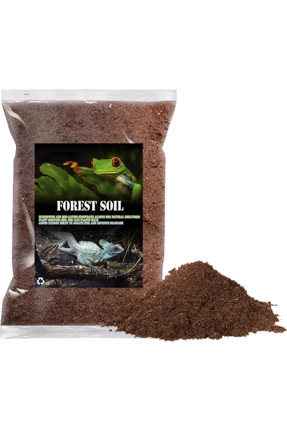 Reptile Soil Substrate Fluffy Small-Strand Reptile Substrate and Snake Bedding Clean Natural Terrarium Bedding for Lizards Snakes Tortoises Tarantulas