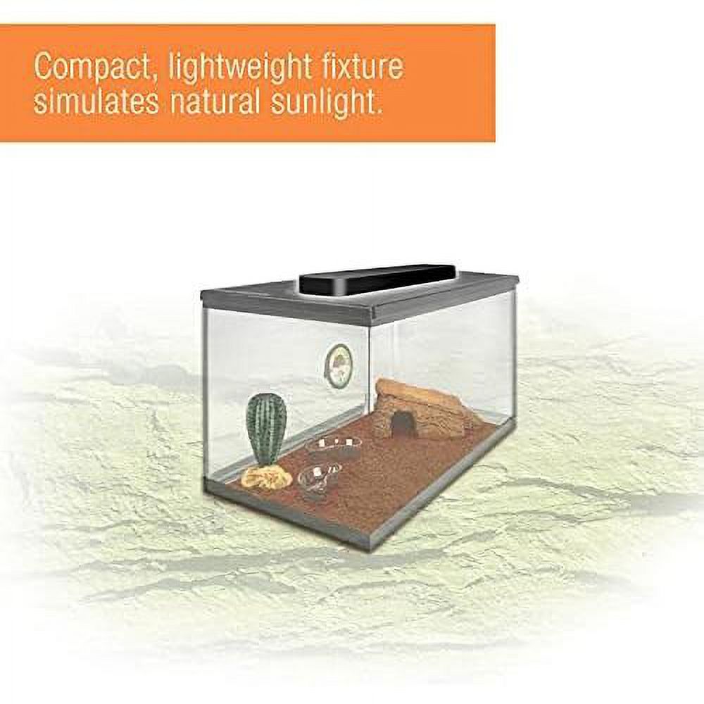Reptile T8 Slimline Tropical Pet Habitat Light Fixture With 15 Watt