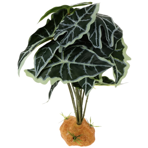 CIMAXIC Wear Resistant Reptile Tank Plant Decoration for Natural Habitat Design