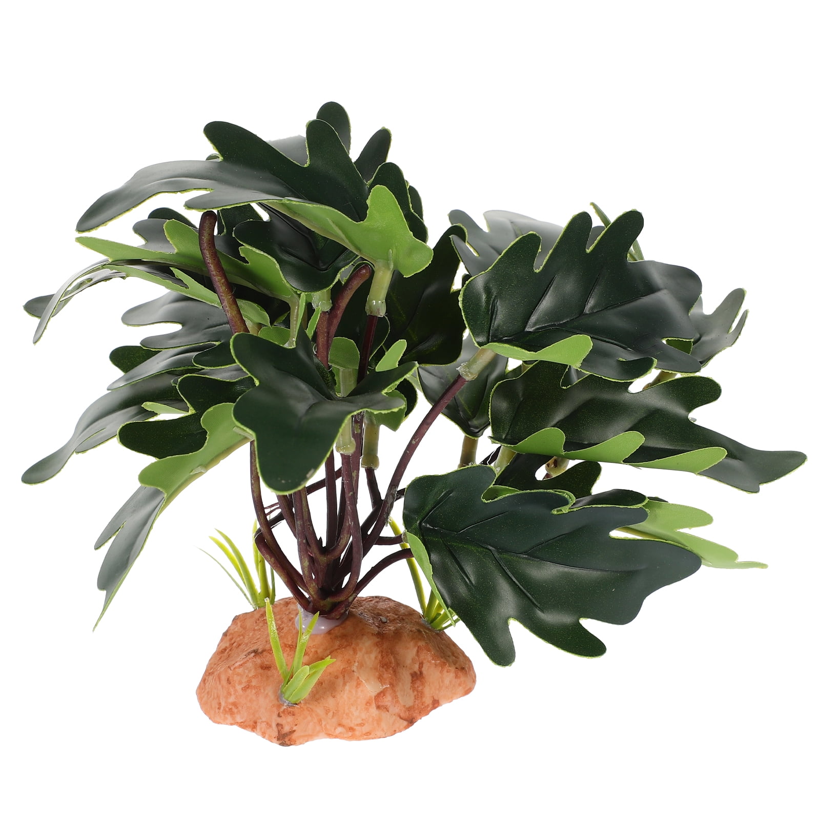 Reptile Tank Plant Reptile Fake Plant Ornament Lifelike Plant Ornament