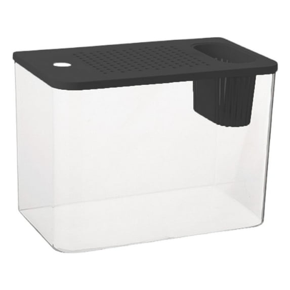Reptile Terrarium Breeding Tank Cage Plastic Compact Design for Crayfish Tortoise Frog Desktop Enclosure
