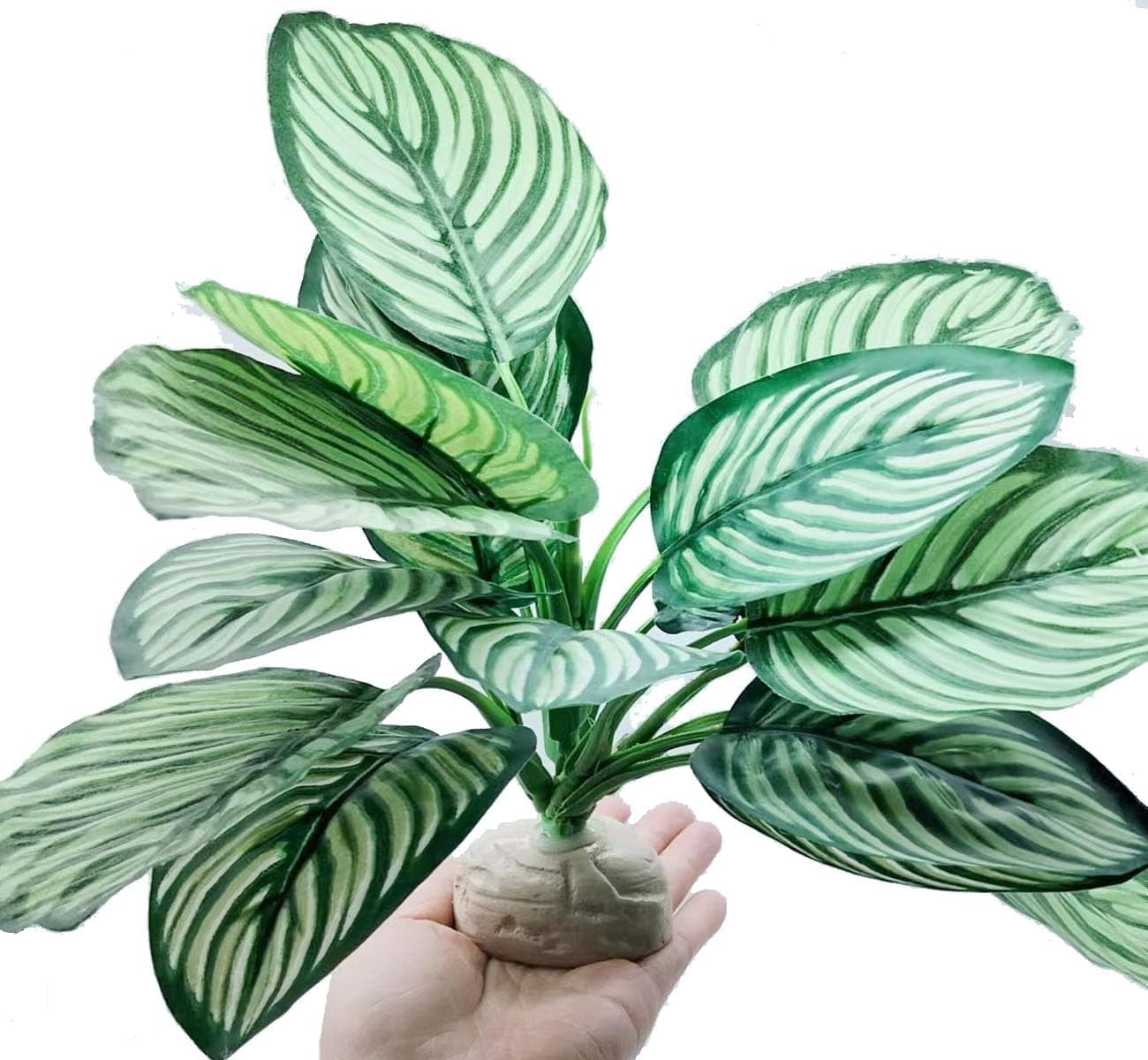 Reptile Terrarium Decor, Amphibian Habitat Decor, Artificial Plants for Crested Gecko Tank Accessories Suitable for Leopard Gecko Bearded Dragon Lizard Chameleon Snake Tortoise