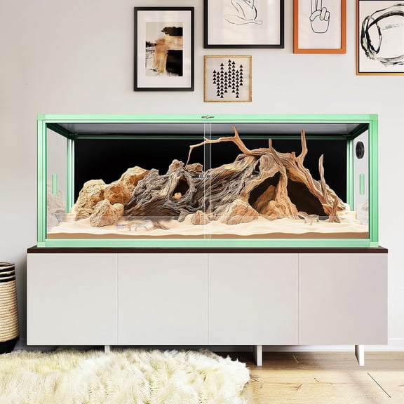 Reptile Terrarium, Light Weight Reptile Enclosure, Colored Tank with Tempered Glass Door, Habitat for Bearded Dragon, Snake, Lizard, Gecko