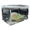 thumbnail image 1 of Reptile Terrarium Small Animal Habitat Clear Transparent Enclosure Sturdy Durable Feeding Transport Cage for, 1 of 7