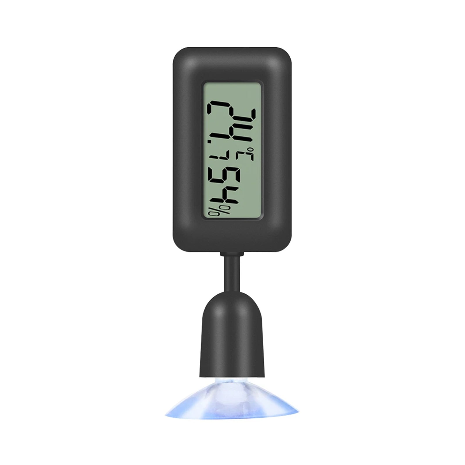 Reptile Thermometer Hygrometer with Suction Cup 360 Degree Rotation Digital Humidity Gauge Meter ,Simple Operation