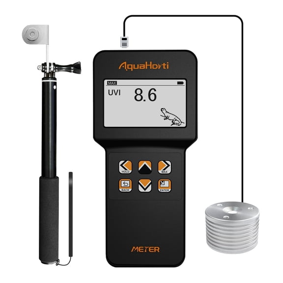 Reptile UV Index Meter,0-388.9,for UVB Fluorescent Lamp and LED Lights,Sunlight.