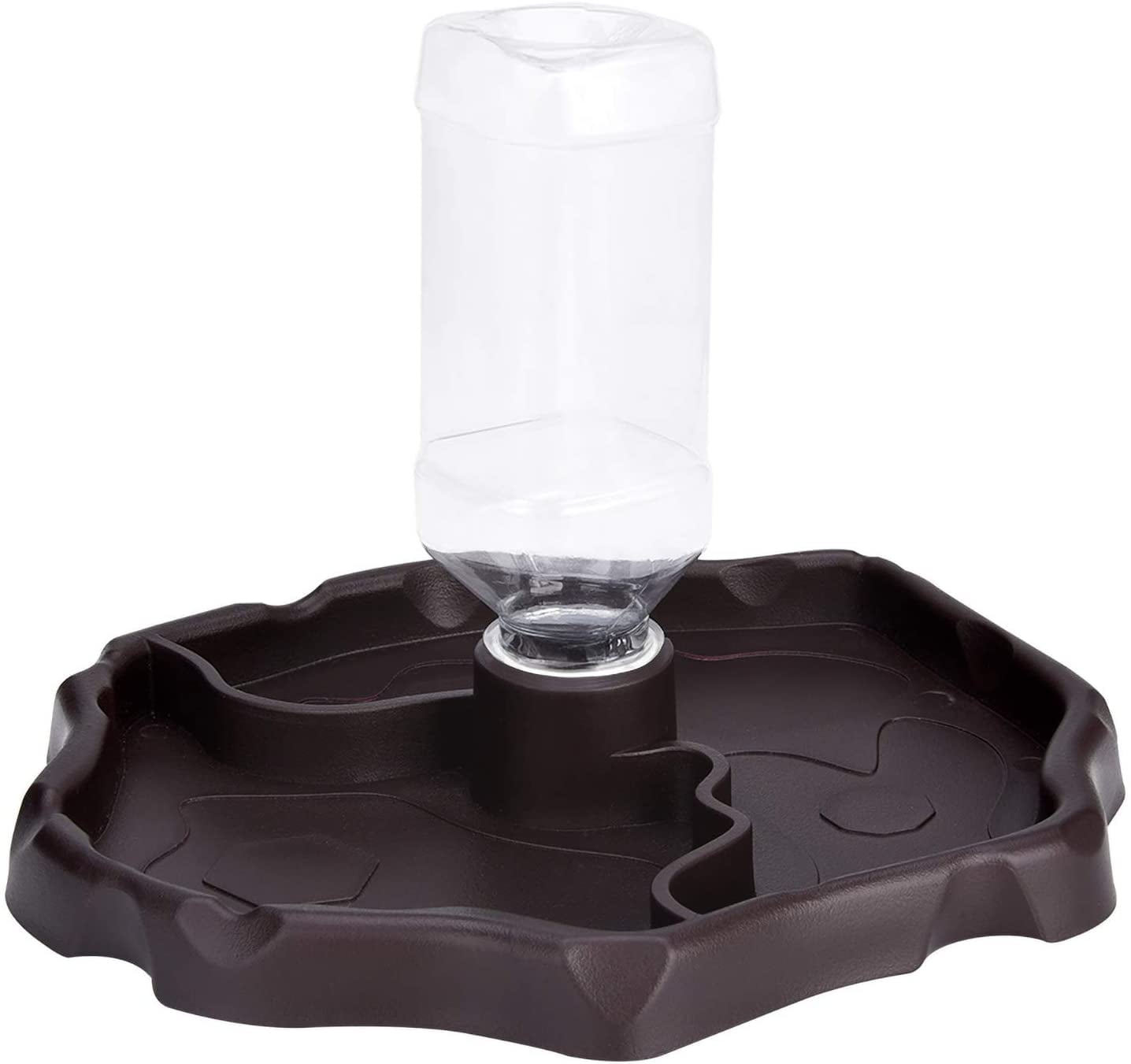 Reptile Water Bottle, Turtle Automatic Feeder Drinker Food and Water