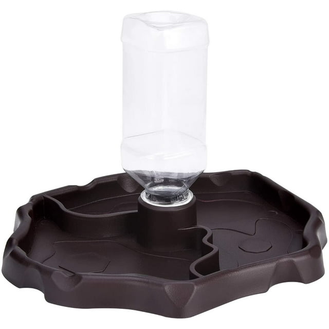 Reptile Water Bottle, Turtle Automatic Feeder Drinker Food and Water