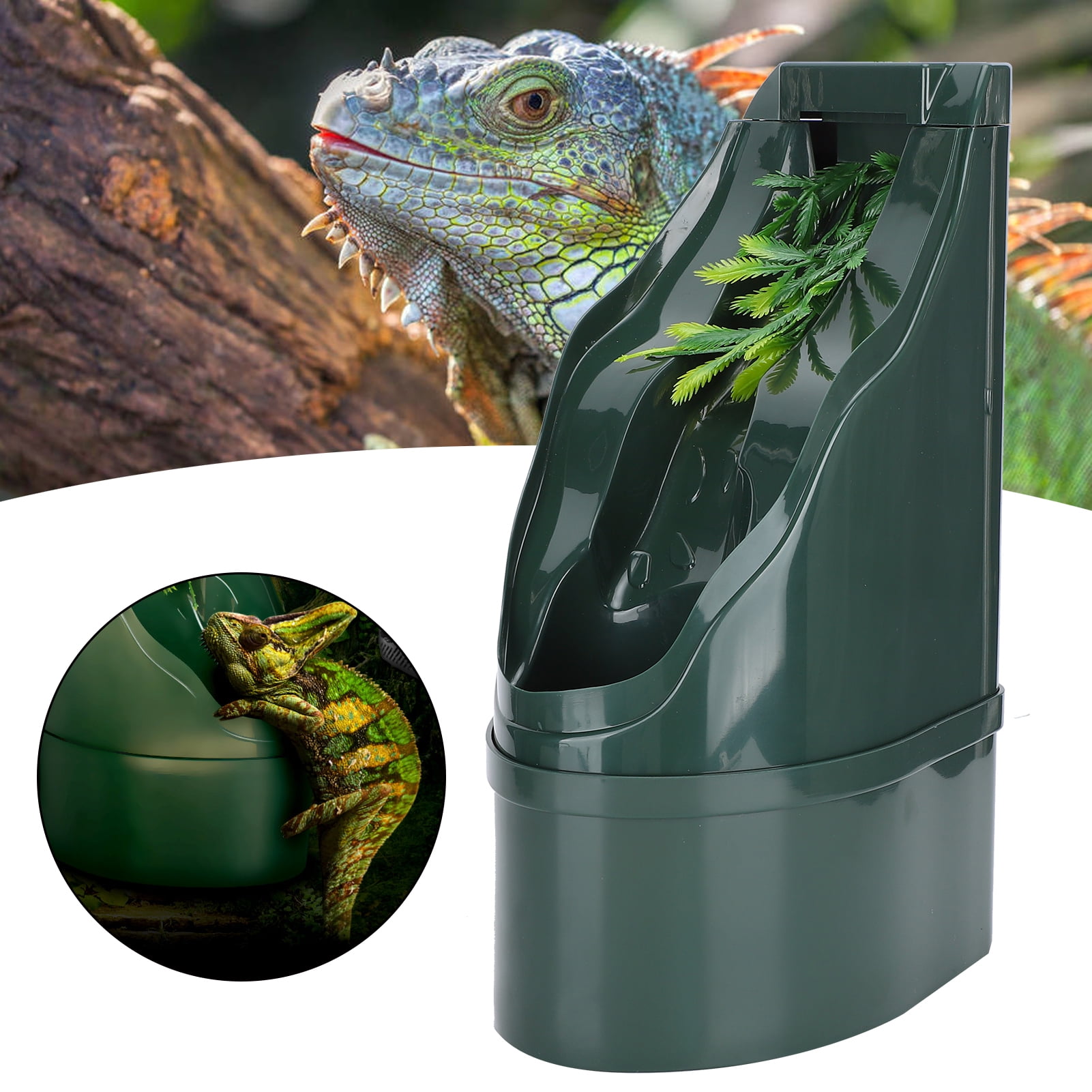 Reptile Water Feeder, Reptile Landscape Water Feeder Fake For Snakes