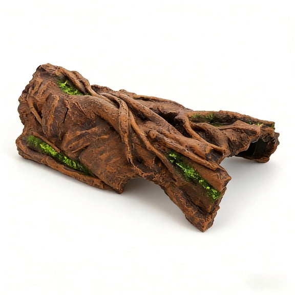 Reptile and Amphibian Habitat Log Cave Terrarium Decor