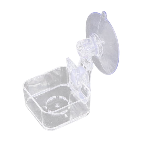 Reptiles And Water With Suction Cup Plastic Feeding Bowl For Small Pet Easy to Clean Design Nontoxic Tray