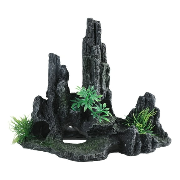 Reptiles Artificial Plant Resins Aquariums Decoration Large Fishes Tanks Accessory for Small Fishes and Shrimp