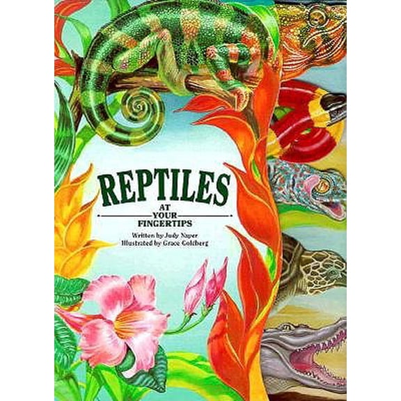 Pre-Owned Reptiles At Your Fingertips (At Your Fingertips Series), by Judy Nayer, Board Book, Children's Books, English