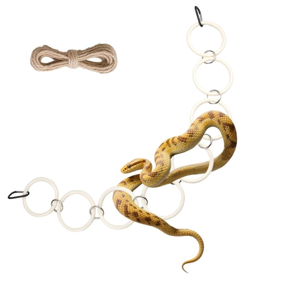 Reptiles Enrichment Climbing Toy Acrylic Climbing Rings For Small Pet Snake Terrarium Exercise Accessories