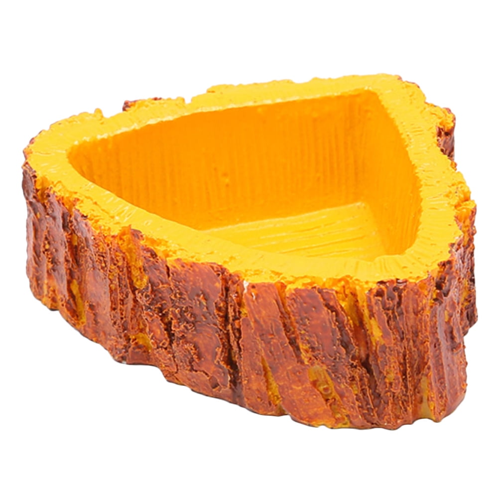 Reptiles Feeder 1Pc Creative Reptiles Food Bowl Simple Emulation Feeding Basin Pet Eating Basin