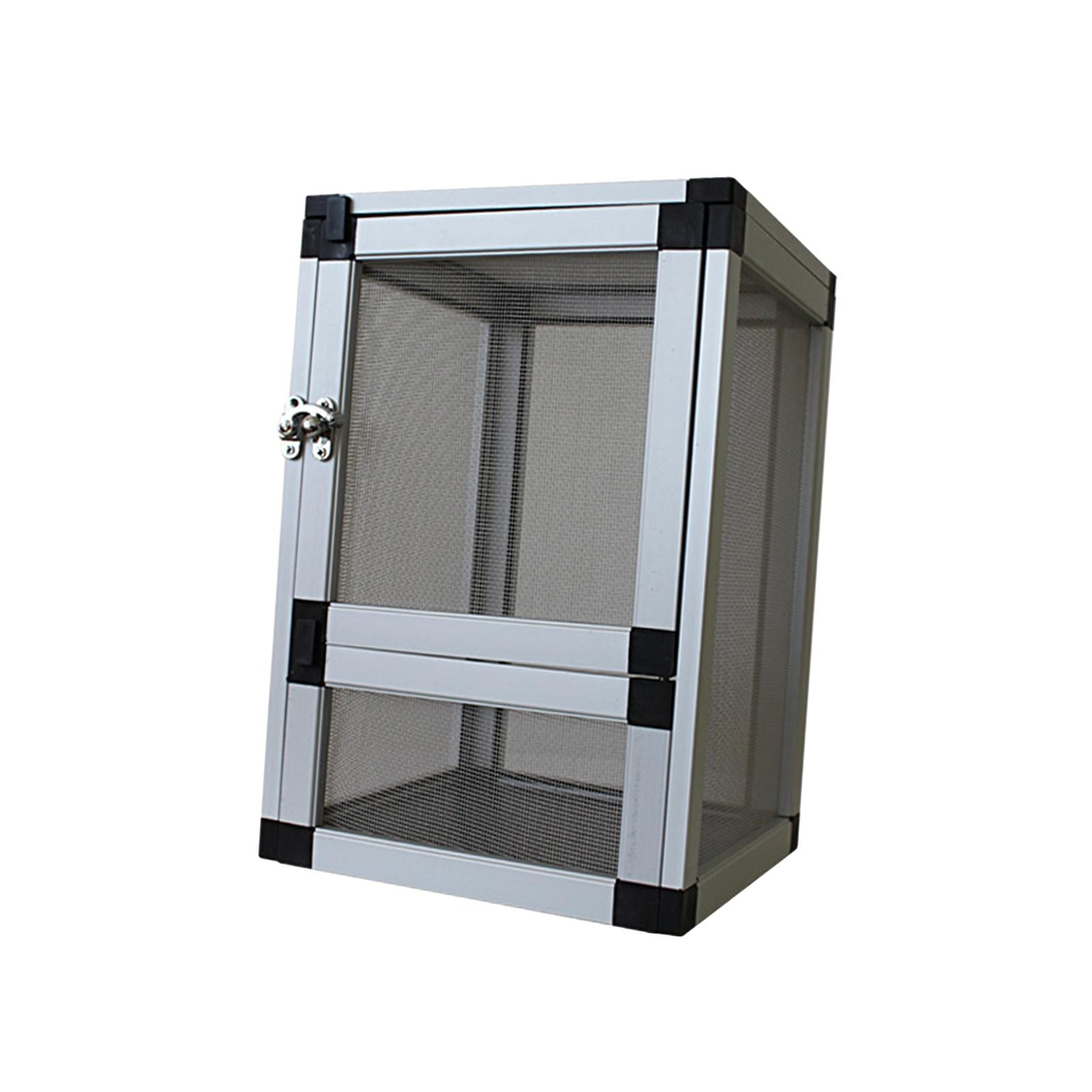 Reptiles Habitat Air Screen Cages Storage Ventilation Feeding Portable