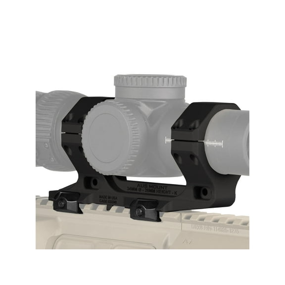 Reptilia AUS Optic Mount, 1.93inch Height, Short, Black, 34mm