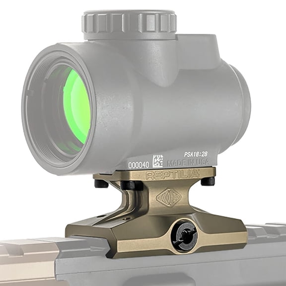 Reptilia DOT 1/3 Co-Witness Clear Anodized Mount, 7075-T6 Aluminum, pick Rail, Low-Profile Design (100-041)