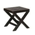 thumbnail image 1 of Reptilian Nailhead X Accent Table - Black, 1 of 3
