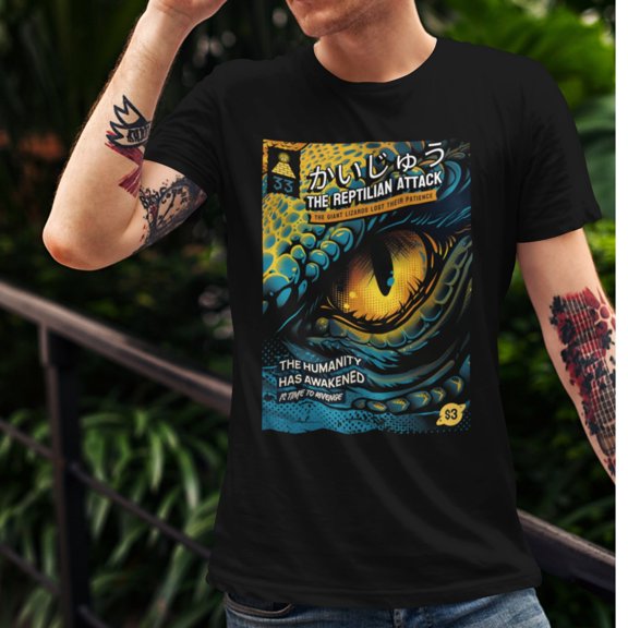 Reptilians Shirt, Lizard Eye Print, Conspiracy Theory, Unisex Alien t-shirt