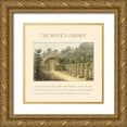 thumbnail image 1 of Repton, Humphry 12x12 Gold Ornate Wood Framed with Double Matting Museum Art Print Titled - The Monks Garden, 1813, 1 of 4