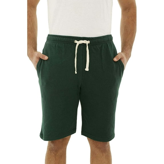 Republic Blue Men's Casual Cotton Elastic Active Jogger Gym Shorts with Pockets