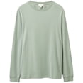 thumbnail image 1 of Republic Blue Men's Long Sleeve Cotton T-Shirt Crew Neck Pre-Washed X-Large, Olive Green, 1 of 3