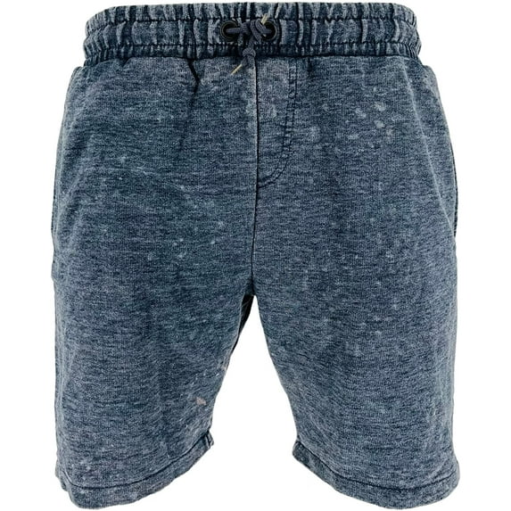 Republic Blue Mens Cotton Blend Casual Fleece Shorts Lounge with Pockets Jogger Athletic Workout Gym Sweat Shorts 2X-Large, Navy