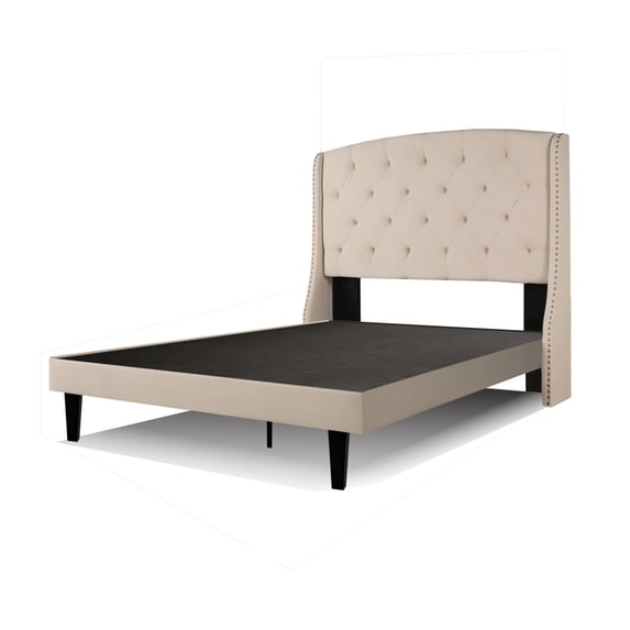 Republic Design House Peyton Upholstered Platform Bed (8" Legs)