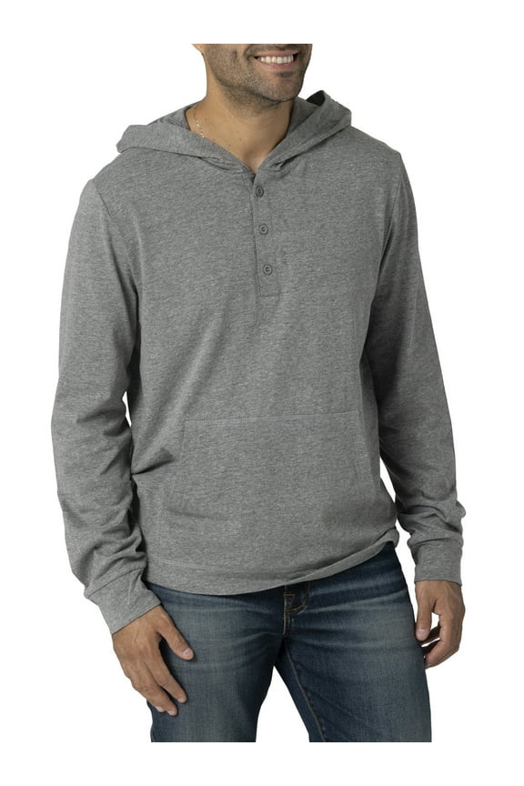 Republic Men's Long Sleeve Hooded Henley
