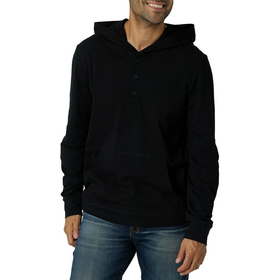 Republic Men's Long Sleeve Hooded Henley