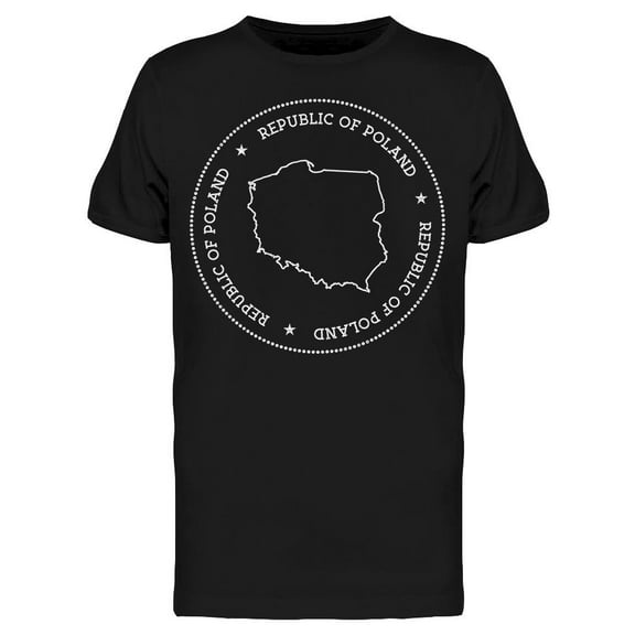 Republic Of Poland T-Shirt Men -Image by Shutterstock, Male Large