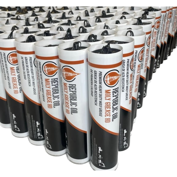 Republic Oil Hammer Chisel Paste Grease Calcium Sulfonate 5% Moly 5% Copper 5% Graphite 10x16oz