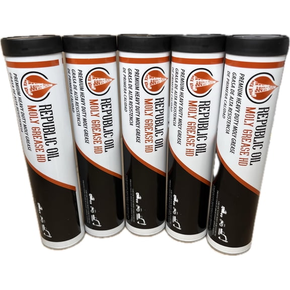 Republic Oil Hammer Chisel Paste Grease Calcium Sulfonate 5% Moly 5% Copper 5% Graphite 5 x16oz