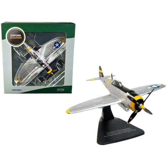 Republic P-47D Thunderbolt Fighter Plane USAAF "Captain Daniel Boone 333rd Fighter Squadron 318th Fighter Group" "Oxford Aviation" Series 1/72 Diecast Model Airplane by Oxford Diecast