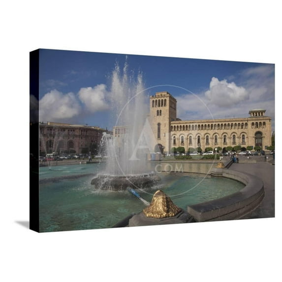 Republic Square, Yerevan, Armenia, Central Asia, Asia Stretched Canvas Wall Art by Jane Sweeney Sold by Art.Com