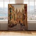 Sea Drawinds Republic Street Valletta Impressionist Wall Art Print, Golden Beige And ...