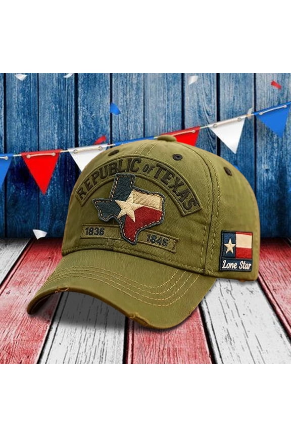 Republic of Texas Commemorative Baseball Cap, Lone Star Texas Baseball Cap, Casual Cap for Mens Womens, Gift for History Lover, Friends, Families, Colleagues (Free Size)