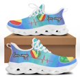 thumbnail image 1 of Republic of Congo Flag Printing Mesh Chunky Sneakers Lace-up Ladies Casual Sneakers Vulcanized Shoes Walking Female, 1 of 8