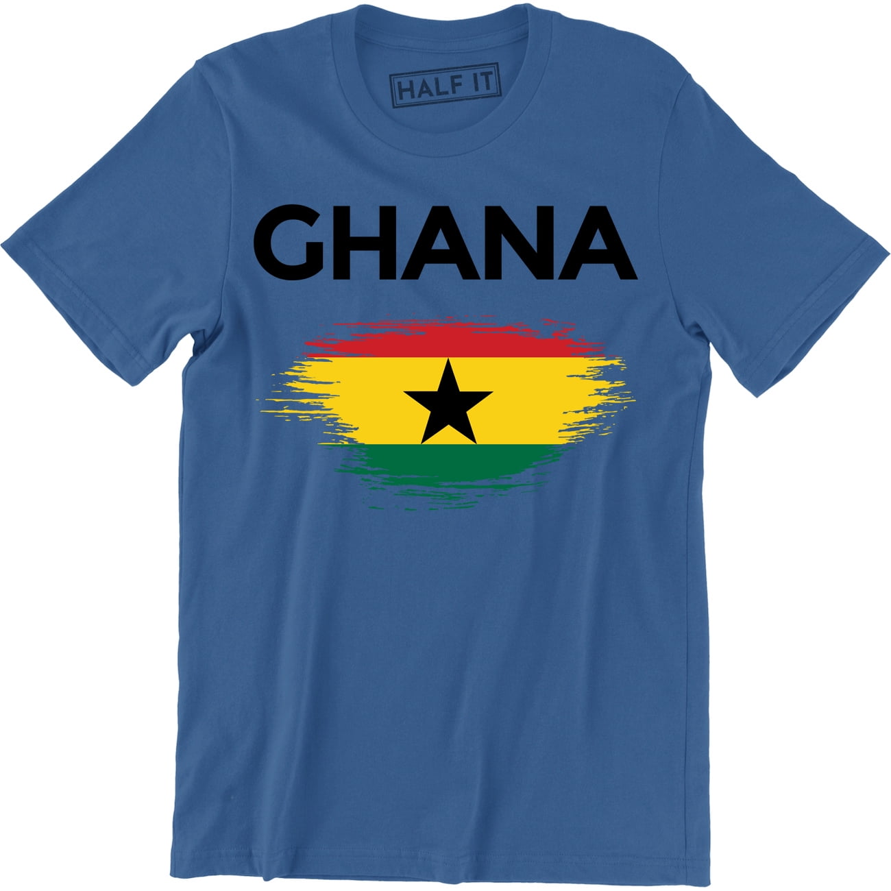 Republic of Ghana West Africa Black Star National Flag Ghanaian Mens T