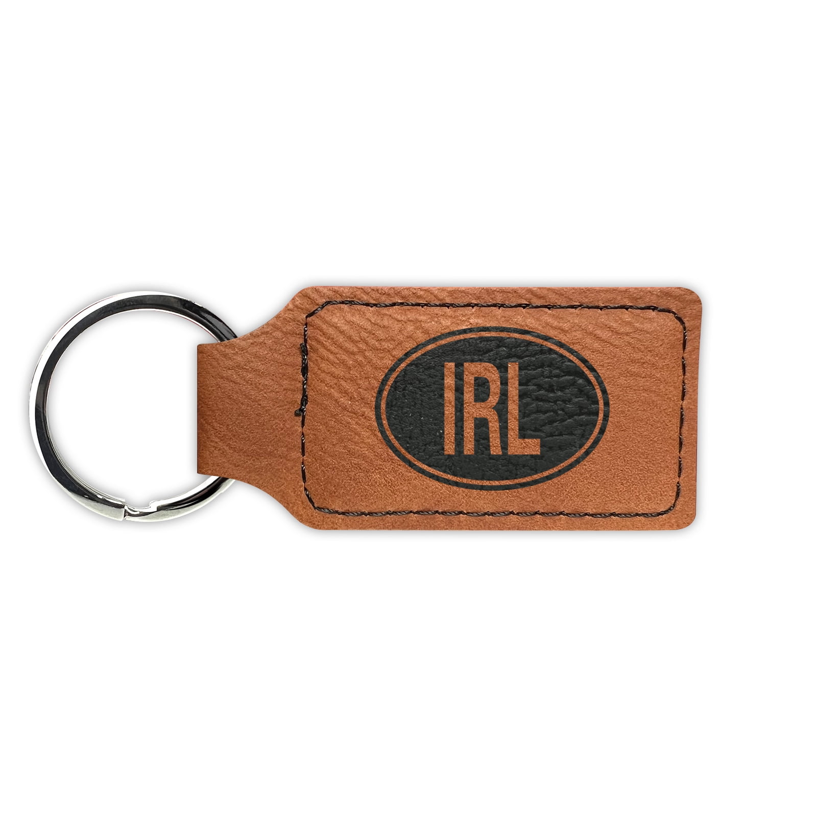 Keychain - Rectangle - ireland - Leather Keychain - Rectangle - ireland - Leather