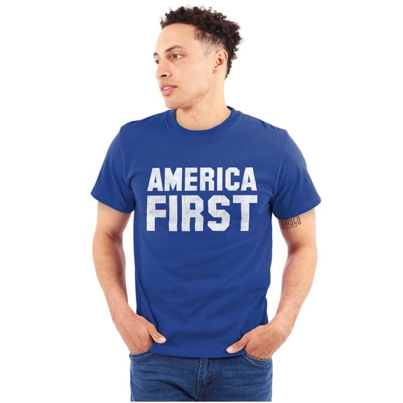 Republican America First Pro Trump Men's Graphic T Shirt Tees Brisco Brands L