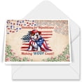 thumbnail image 1 of Republican Bulldog Making Woof Count Election 2024 7x5in Folded Greeting Card Dog Lover Gifts Idea Single Note Card with Envelope - 01002, 1 of 5