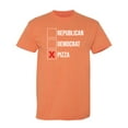 thumbnail image 1 of Republican Democrat Pizza Sarcastic Premium T Shirt Adult Humor Funny Saying Graphic Tee For Xmas Pre Birthday Anniversary Gift Hilarious Novelty Tshirt, 1 of 5