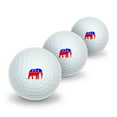 thumbnail image 1 of Republican Elephant GOP Conservative America Political Party Novelty Golf Balls 3 Pack, 1 of 3