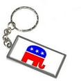 thumbnail image 1 of Republican Elephant Keychain Key Chain Ring, 1 of 1