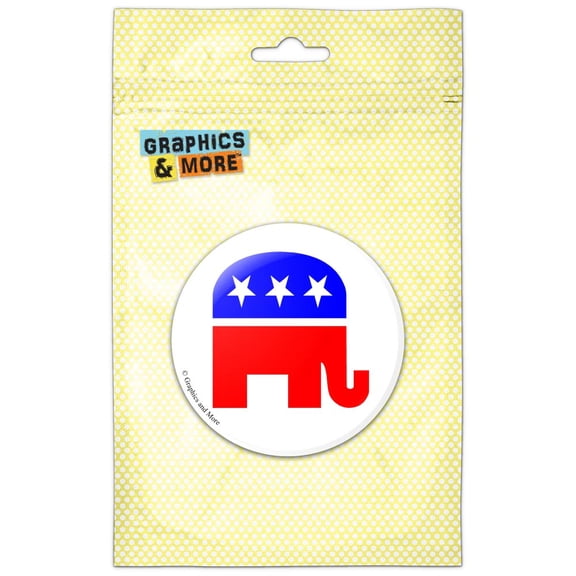 Republican Elephant Pinback Button Pin Badge