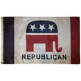 thumbnail image 1 of Republican Elephant Polyester 3x5 Foot Flag Political Party Politics Banner Ft, 1 of 3