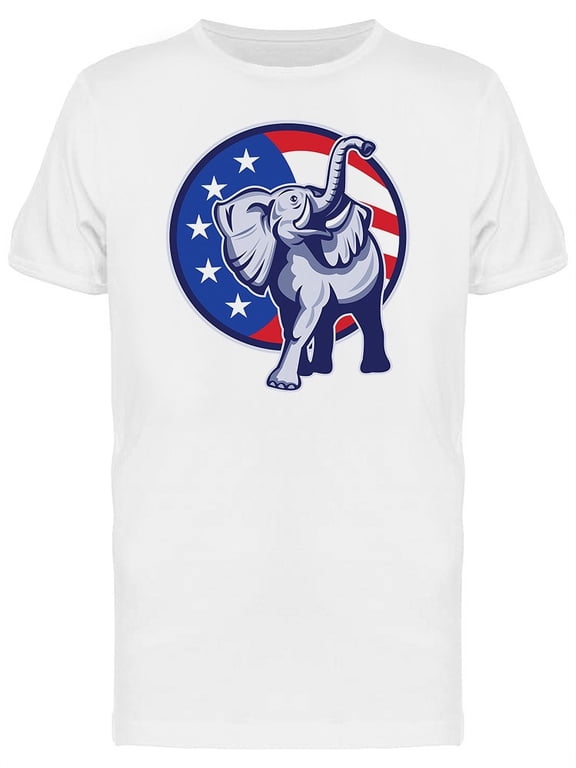 Republican Elephant T-Shirt Men -Image by Shutterstock, Male Medium
