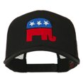 thumbnail image 1 of Republican Elephant USA Embroidered Mesh Back Cap - Black OSFM, 1 of 5